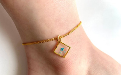 Resin Pendant Anklets