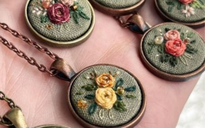 Embroidery Pendants